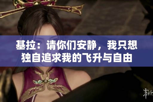 基拉：请你们安静，我只想独自追求我的飞升与自由