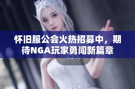 怀旧服公会火热招募中，期待NGA玩家勇闯新篇章