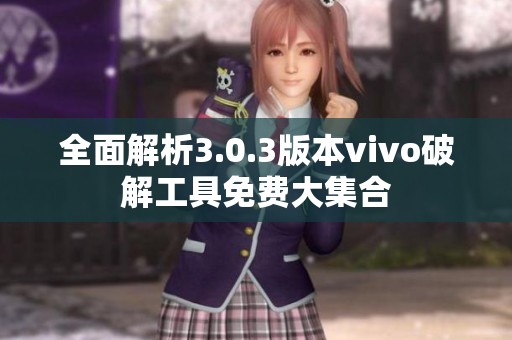 全面解析3.0.3版本vivo破解工具免费大集合