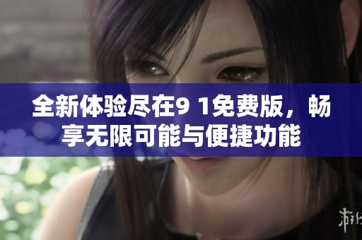 全新体验尽在9 1免费版，畅享无限可能与便捷功能