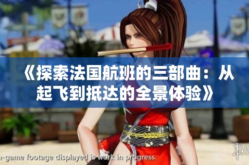 《探索法国航班的三部曲：从起飞到抵达的全景体验》