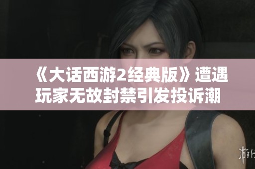 《大话西游2经典版》遭遇玩家无故封禁引发投诉潮