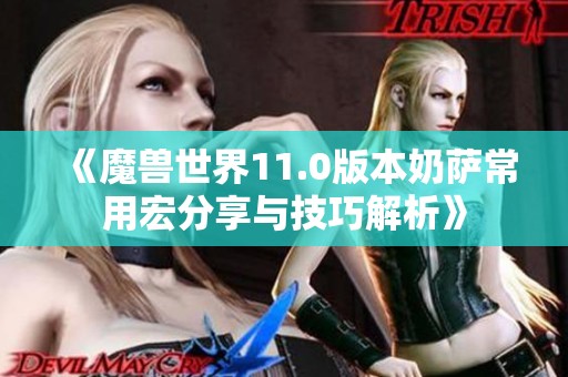 《魔兽世界11.0版本奶萨常用宏分享与技巧解析》