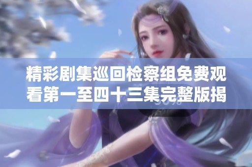 精彩剧集巡回检察组免费观看第一至四十三集完整版揭秘