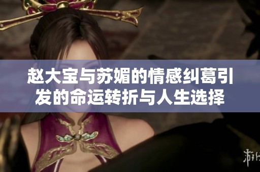 赵大宝与苏媚的情感纠葛引发的命运转折与人生选择
