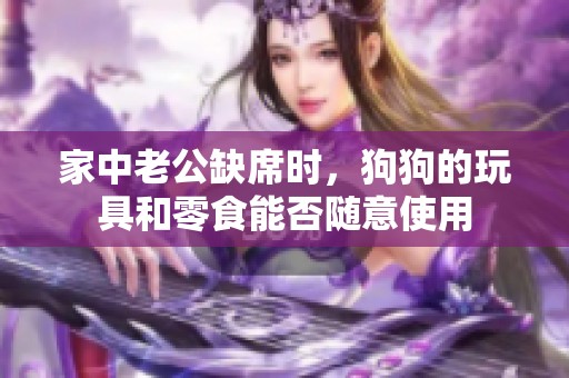家中老公缺席时，狗狗的玩具和零食能否随意使用