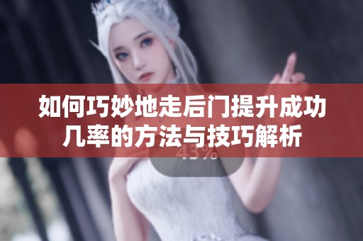 如何巧妙地走后门提升成功几率的方法与技巧解析