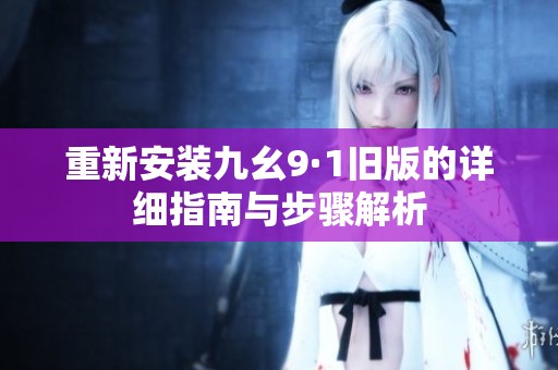 重新安装九幺9·1旧版的详细指南与步骤解析