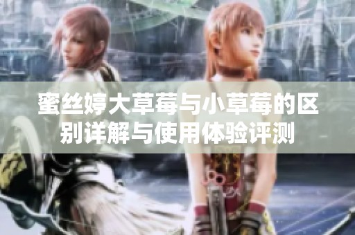 蜜丝婷大草莓与小草莓的区别详解与使用体验评测