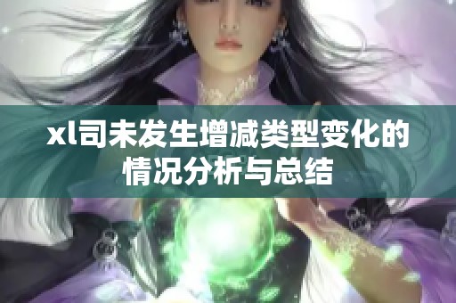 xl司未发生增减类型变化的情况分析与总结