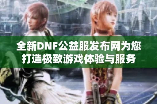 全新DNF公益服发布网为您打造极致游戏体验与服务