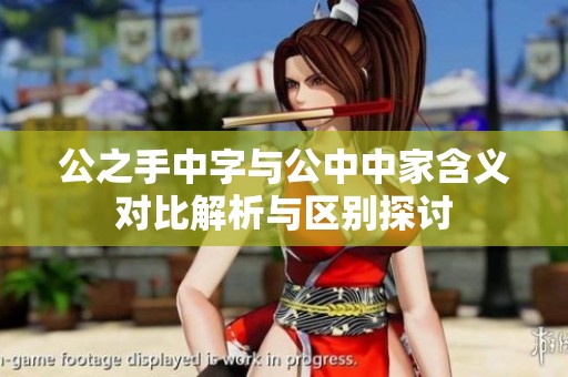 公之手中字与公中中家含义对比解析与区别探讨