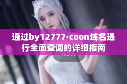 通过by12777·coon域名进行全面查询的详细指南