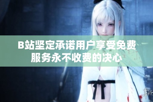 B站坚定承诺用户享受免费服务永不收费的决心