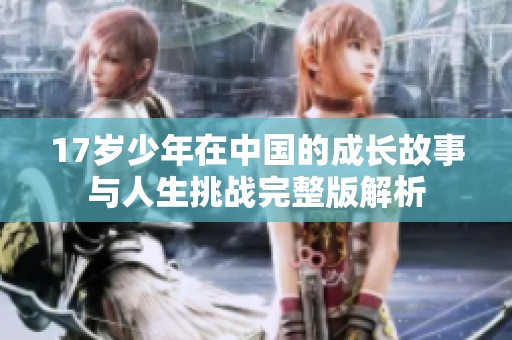 17岁少年在中国的成长故事与人生挑战完整版解析