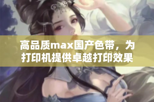 高品质max国产色带，为打印机提供卓越打印效果