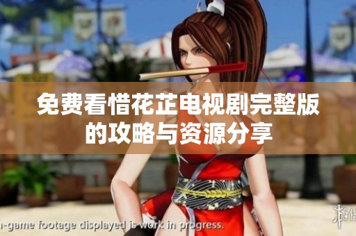 免费看惜花芷电视剧完整版的攻略与资源分享