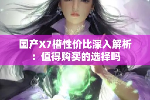 国产X7槽性价比深入解析：值得购买的选择吗