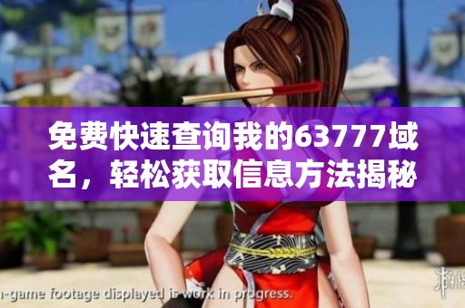 免费快速查询我的63777域名，轻松获取信息方法揭秘