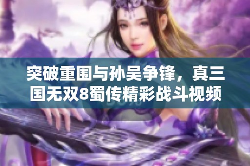 突破重围与孙吴争锋，真三国无双8蜀传精彩战斗视频