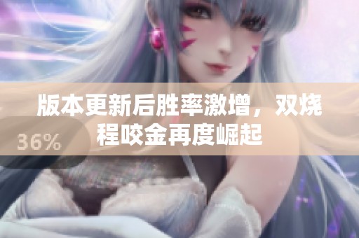 版本更新后胜率激增，双烧程咬金再度崛起