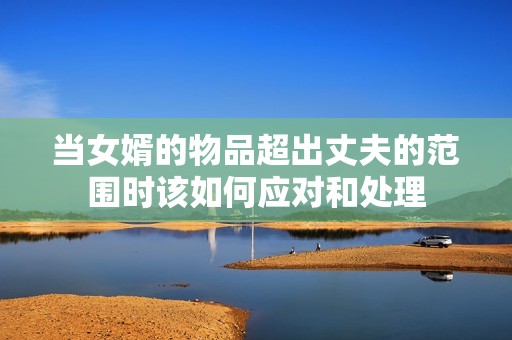 当女婿的物品超出丈夫的范围时该如何应对和处理