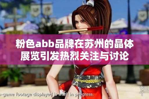 粉色abb品牌在苏州的晶体展览引发热烈关注与讨论