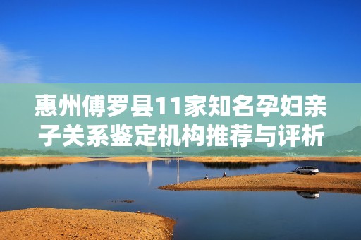 惠州傅罗县11家知名孕妇亲子关系鉴定机构推荐与评析