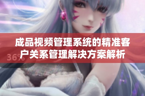 成品视频管理系统的精准客户关系管理解决方案解析