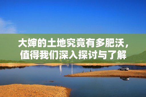 大婶的土地究竟有多肥沃，值得我们深入探讨与了解