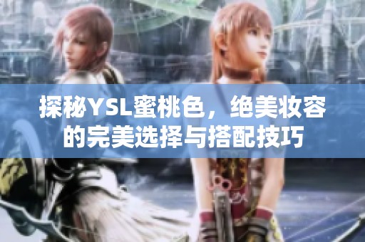 探秘YSL蜜桃色，绝美妆容的完美选择与搭配技巧