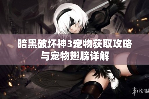 暗黑破坏神3宠物获取攻略与宠物翅膀详解