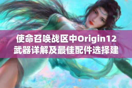 使命召唤战区中Origin12武器详解及最佳配件选择建议