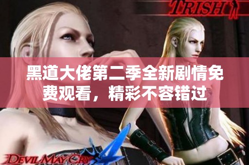 黑道大佬第二季全新剧情免费观看，精彩不容错过