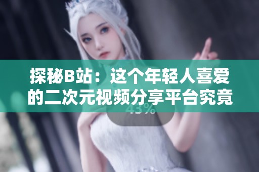 探秘B站：这个年轻人喜爱的二次元视频分享平台究竟是什么
