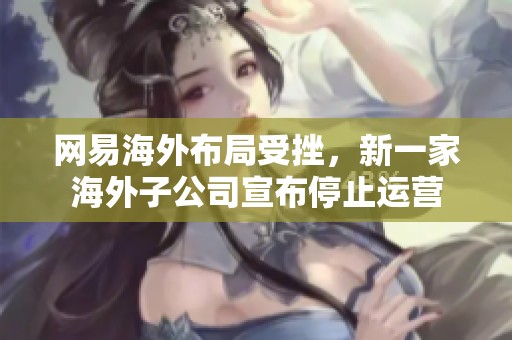 网易海外布局受挫，新一家海外子公司宣布停止运营
