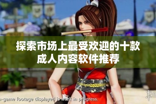 探索市场上最受欢迎的十款成人内容软件推荐