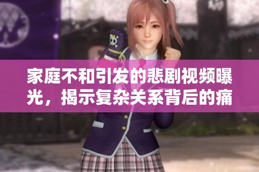 家庭不和引发的悲剧视频曝光，揭示复杂关系背后的痛苦