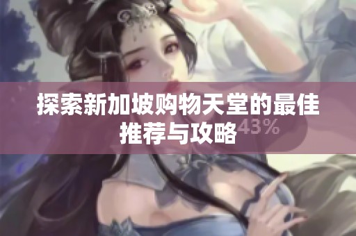 探索新加坡购物天堂的最佳推荐与攻略