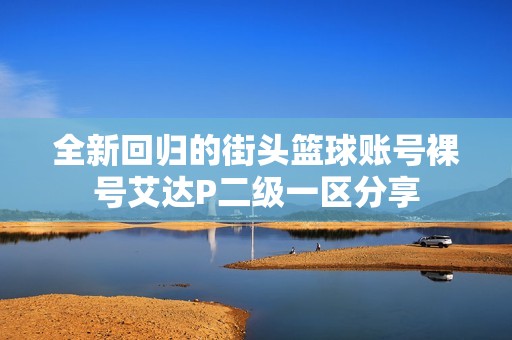 全新回归的街头篮球账号裸号艾达P二级一区分享